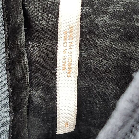 Free People Mini Dress Womens 8 Smocked Lace Chiffon Gray Lined Boho Chic - Picture 11 of 16